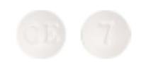 Pill CE 7 White Round is Ondansetron Hydrochloride