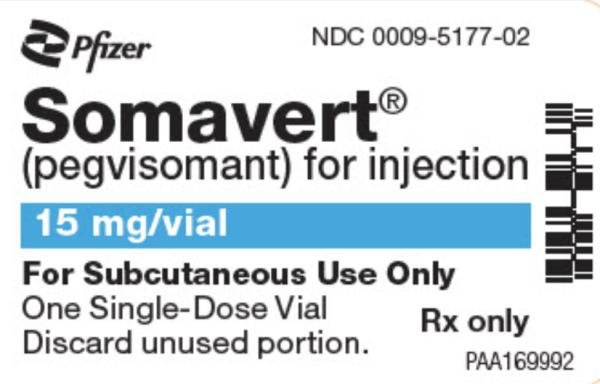 Somavert 15 mg lyophilized powder for injection (medicine)