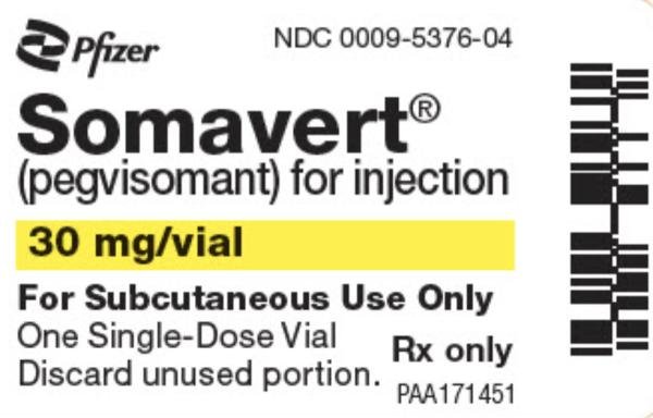 Somavert 30 mg lyophilized powder for injection medicine