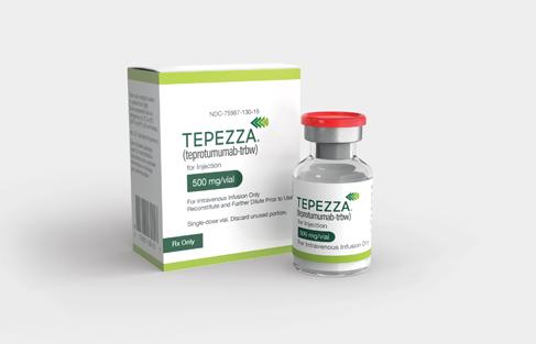 Pill medicine is Tepezza 500 mg lyophilized powder for injection