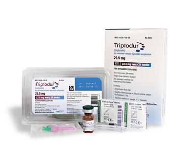 Le médicament sous forme de pilule est le kit d'injection de Triptodur 22,5 mg