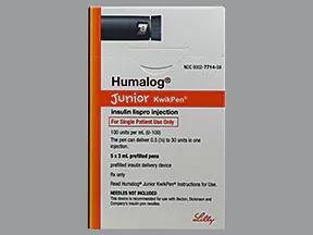 Humalog junior kwikpen U-100 (100 units/mL) Junior KwikPen medicine