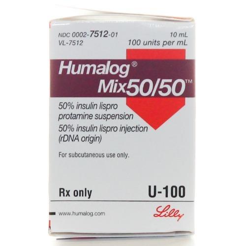 Таблетката е Humalog Mix 50/50 U-100 (100 единици на ml) инжекция