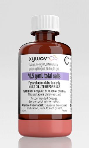 Pill medicine is Xywav 0.5 g/mL oral solution