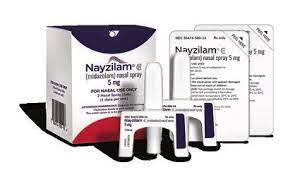 Nayzilam 5 mg/0.1 mL single-dose nasal spray unit