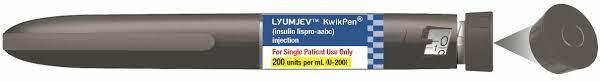 Lyumjev U-200 (200 units/mL) KwikPen medicine