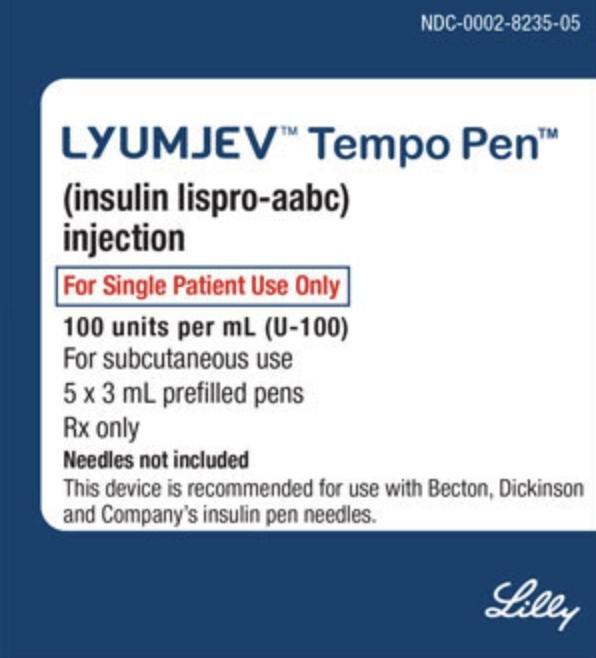 Lyumjev U-100 (100 units/mL) Tempo Pen