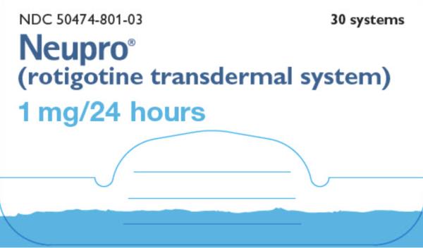 Pill medicine is Neupro 1 mg/24 hours transdermal system