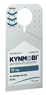 Pill 10 is Kynmobi 10 mg sublingual film