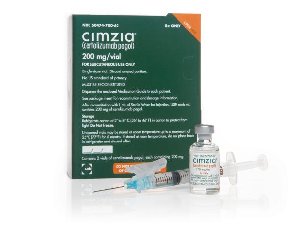 Cimzia (certolizumab) 200 mg lyophilized powder for injection