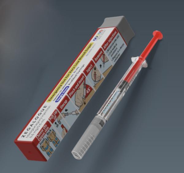 Zegalogue (dasiglucagon) 0.6 mg/0.6 mL single-dose prefilled syringe