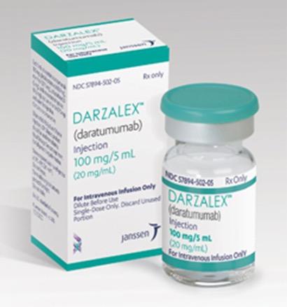 Darzalex (daratumumab) 100 mg/5 mL (20 mg/mL) injection