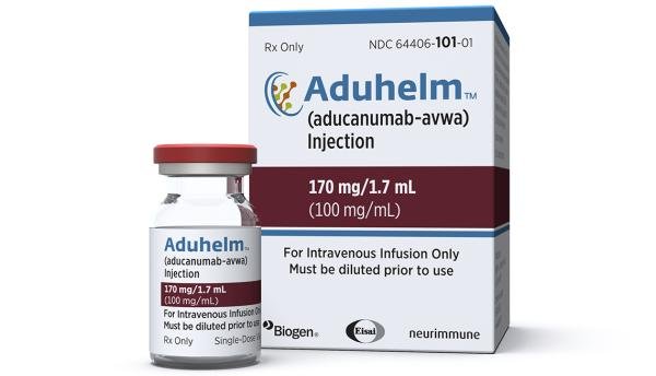 Pill medicine is Aduhelm 170 mg/1.7 mL (100 mg/mL) injection
