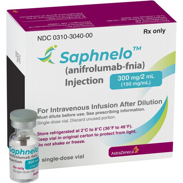 Saphnelo (anifrolumab) 300 mg/2 mL (150 mg/mL) injection