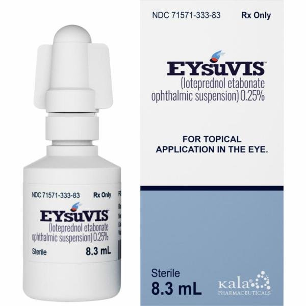 Eysuvis (loteprednol) 0.25% (2.5 mg/mL) ophthalmic suspension