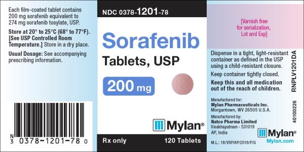 Sorafenib systemic 200 mg (NAT 200)
