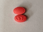 Pill 497 Pink Oval is Vilazodone Hydrochloride