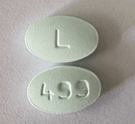 Pill L 499 Blue Oval is Vilazodone Hydrochloride