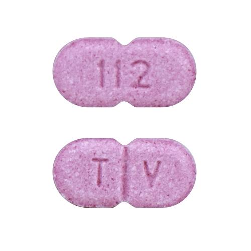 Pill T V 112 Pink Capsule/Oblong is Levothyroxine Sodium