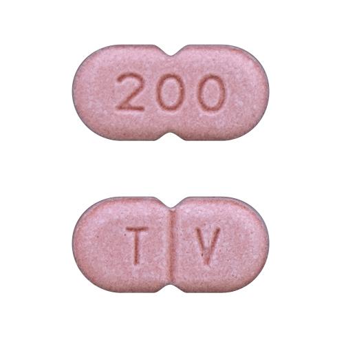 Pill T V 200 Pink Capsule/Oblong is Levothyroxine Sodium
