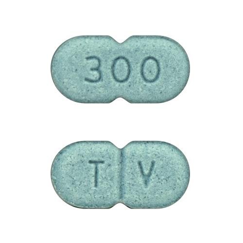 Pill T V 300 Green Capsule/Oblong is Levothyroxine Sodium