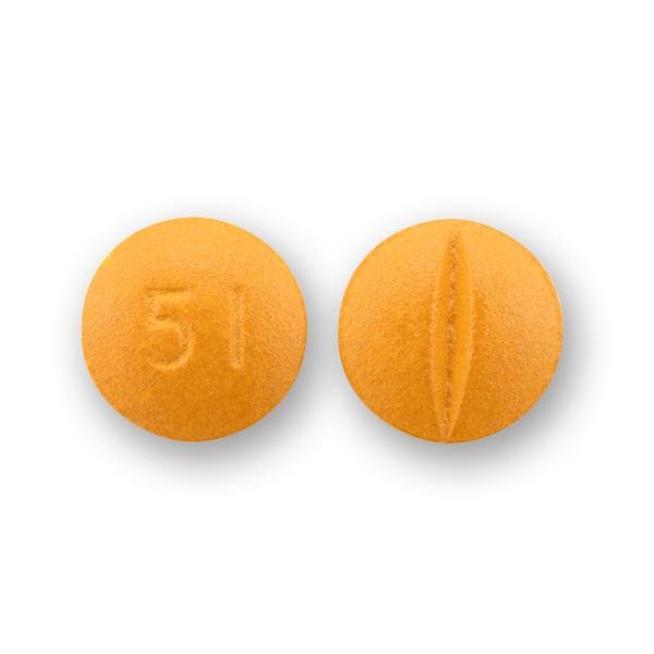Pill 51 Brown Round is Imatinib Mesylate