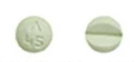 Pill Logo 45 Green Round is Isosorbide Dinitrate