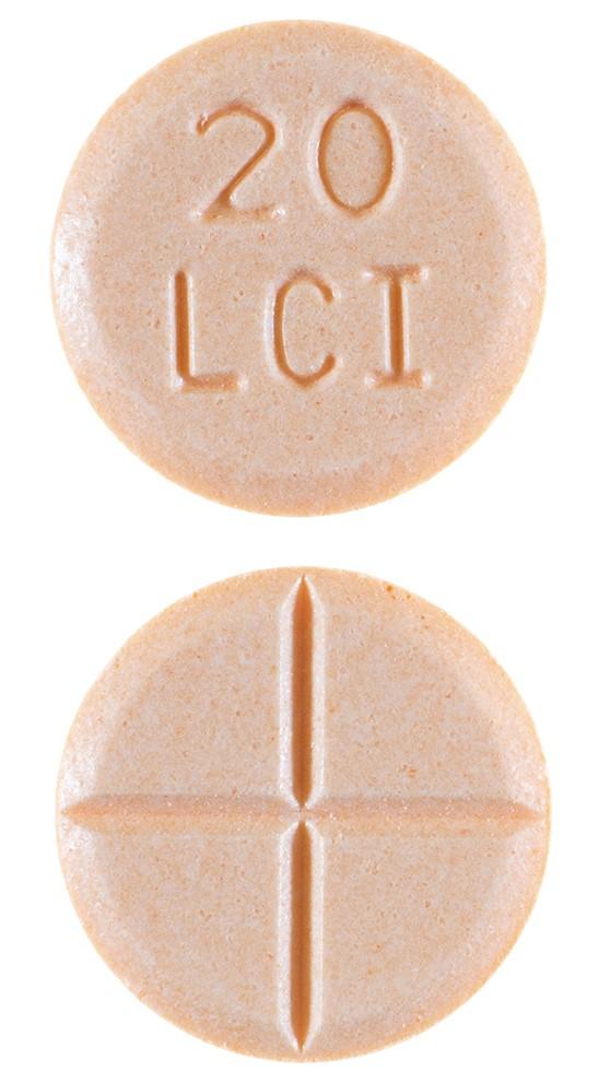 Amphetamine and dextroamphetamine 20 mg 20 LCI