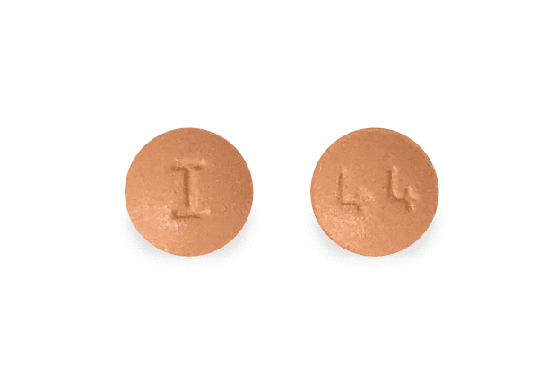 Pill I 44 Peach Round is Quetiapine Fumarate