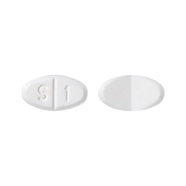 Pill S 1 White Oval is Enalapril Maleate
