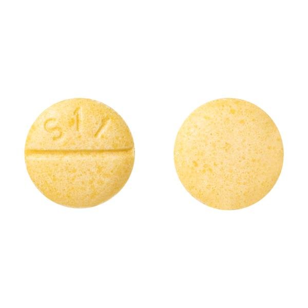 Pill S 11 Yellow Round is Enalapril Maleate