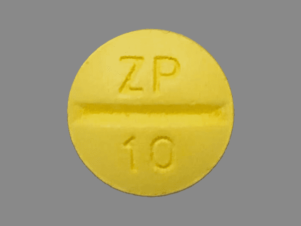 Pill ZP 10 Yellow Round is Prochlorperazine Maleate