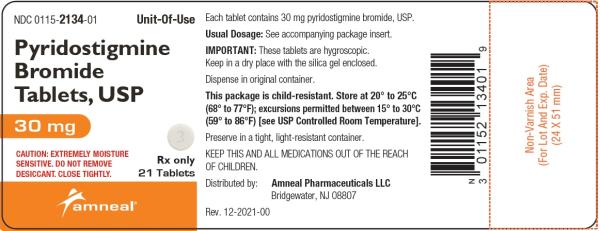 Pill 3 White Round is Pyridostigmine Bromide