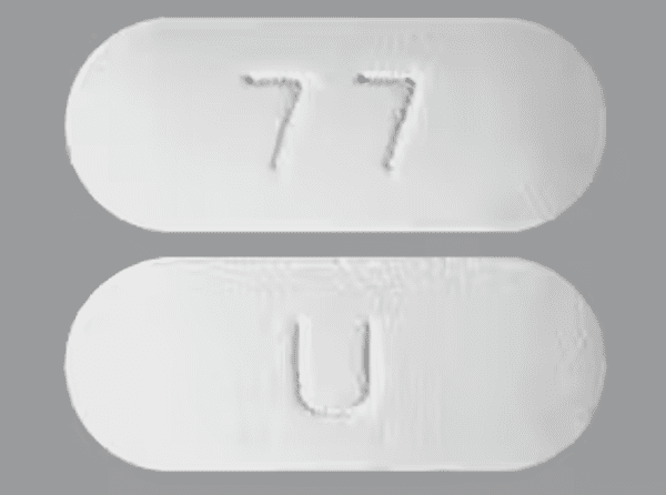 Quetiapine fumarate extended-release 400 mg U 77