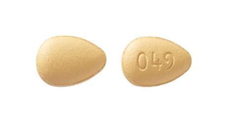 Pill 049 Yellow Egg-shape is Tadalafil