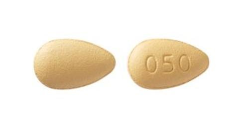 Pill 050 Yellow Egg-shape is Tadalafil