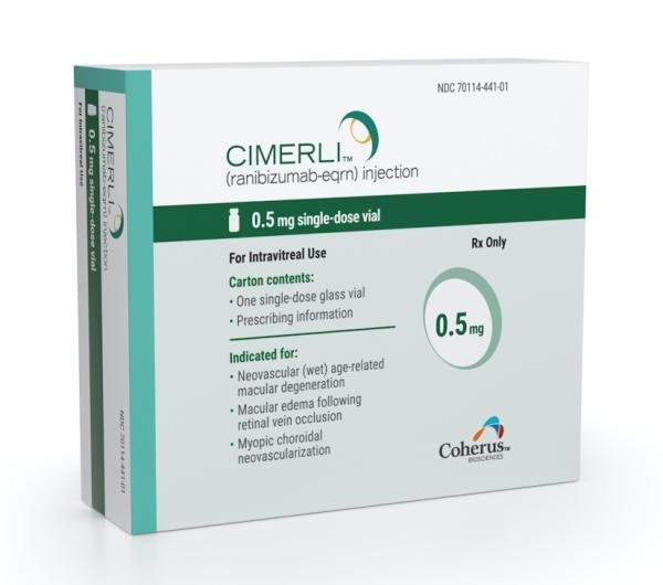 Pill medicine is Cimerli 0.5 mg/0.05 mL (10 mg/mL) intravitreal injection