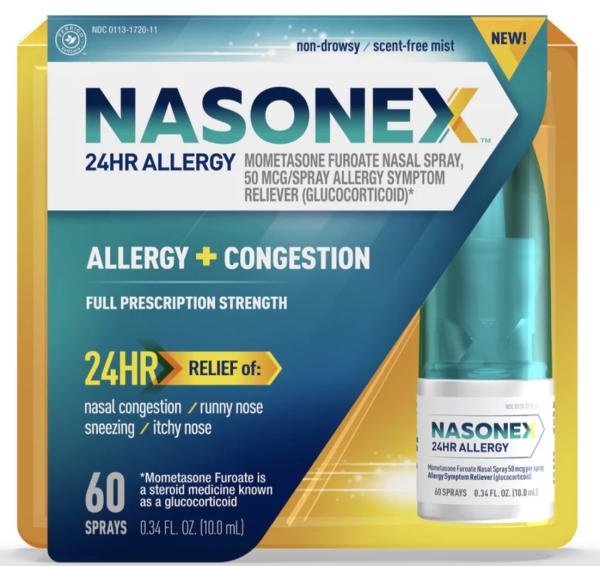 Nasonex 24hr allergy 50 mcg/spray medicine