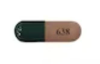 Pill LP 638 Green Capsule/Oblong is Lenalidomide