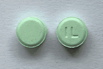 Pill 1L Green Round is Chlorthalidone