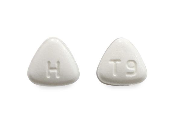 Pill H T9 White Three-sided is Tolvaptan