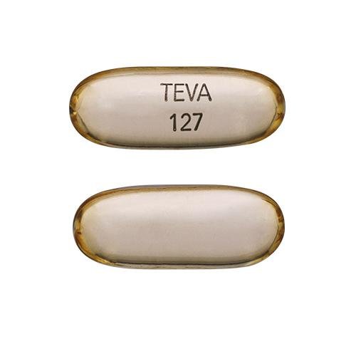 Pill TEVA 127 Yellow Capsule/Oblong is Icosapent Ethyl