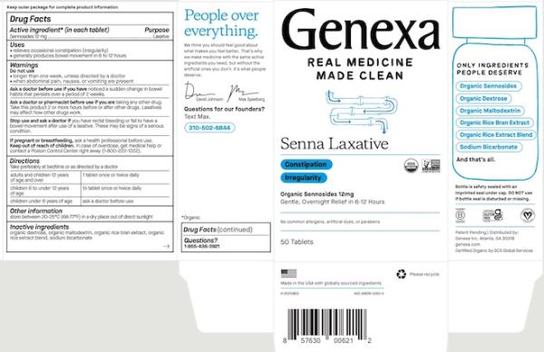 Senna laxative 12 mg G