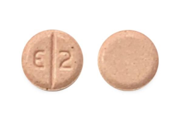 Pill E2 Pink Round is Lisinopril