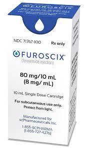 Pill medicine is Furoscix 80 mg/10 mL prefilled cartridge