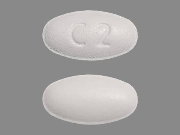 Pill C2 White Oval is Atorvastatin Calcium