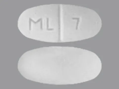Pill ML 7 White Capsule/Oblong is Levetiracetam