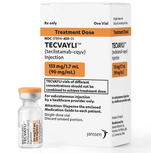 Pill medicine is Tecvayli 153 mg/1.7 mL (90 mg/mL) injection