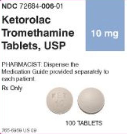 Pill KET10 White Round is Ketorolac Tromethamine