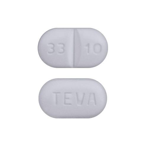 Pill TEVA 33 10 White Capsule/Oblong is Theophylline Extended-Release